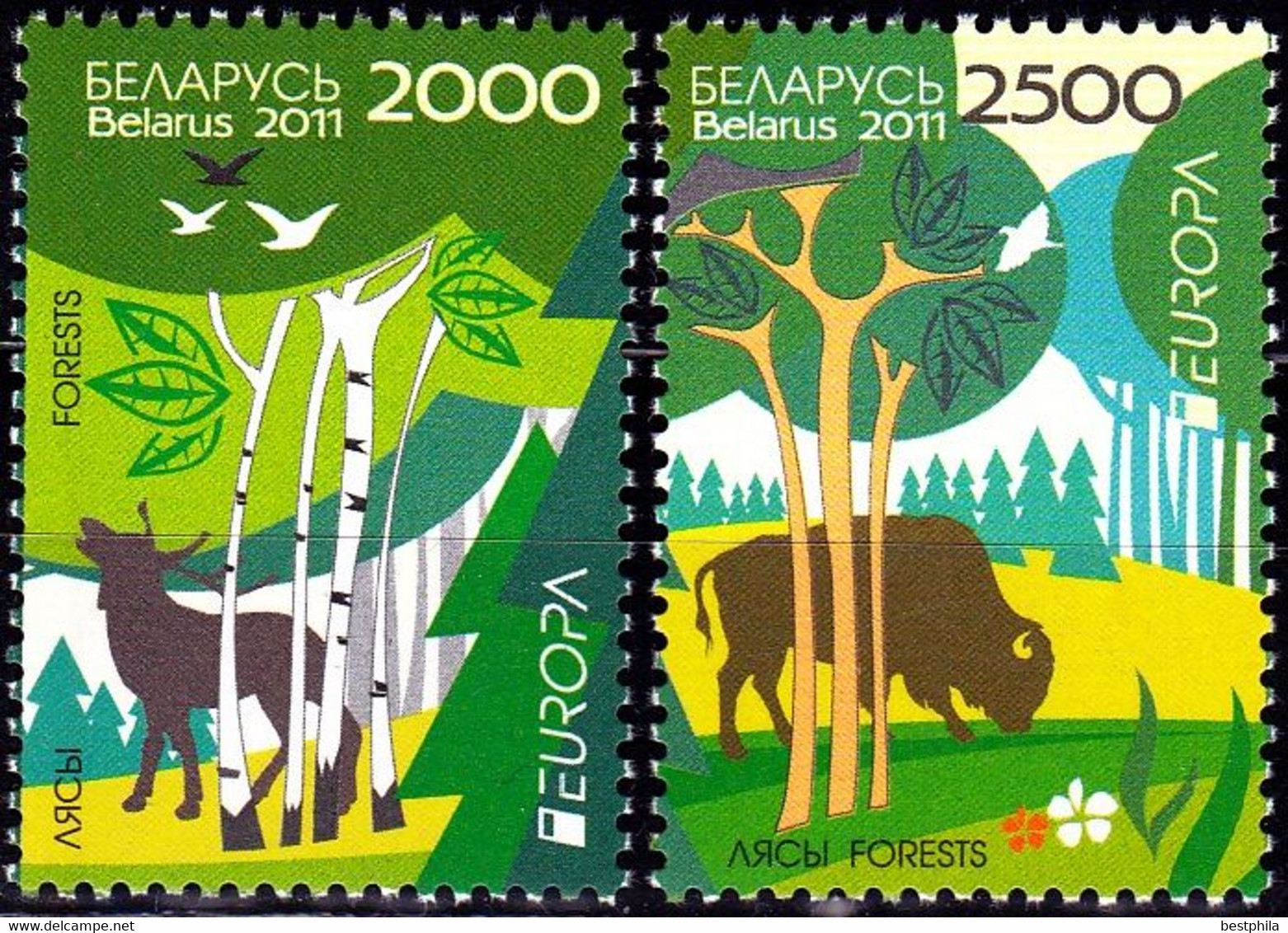 Europa Cept - 2011 - Belarus - (Forest) ** MNH - 2011