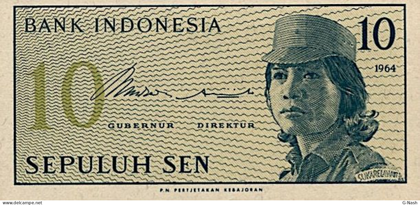 Indonésie - Billet De 10 Sen De 1964 - Indonesia