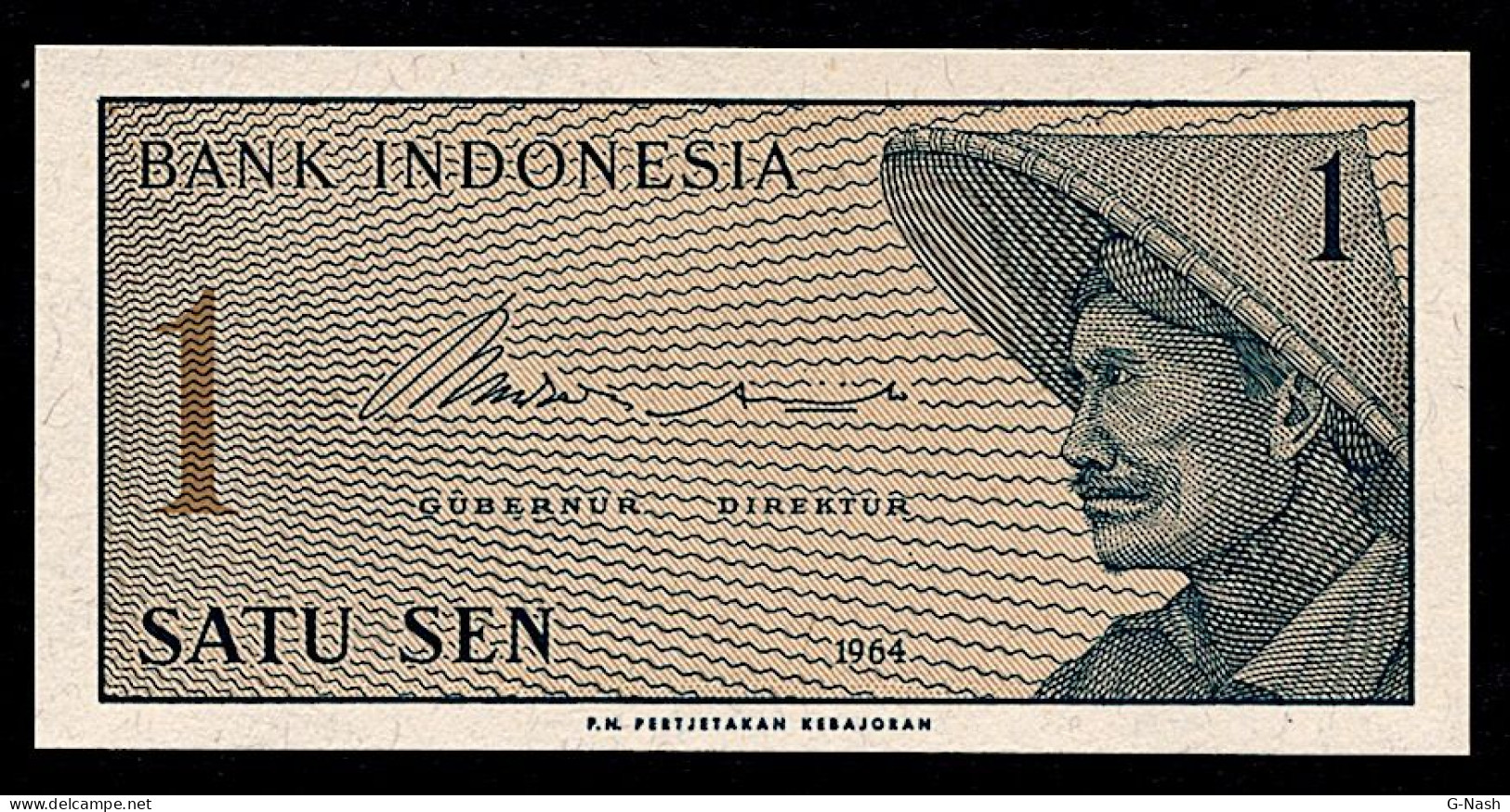 Indonésie - Billet De 1 Sen De 1964 - Indonesien