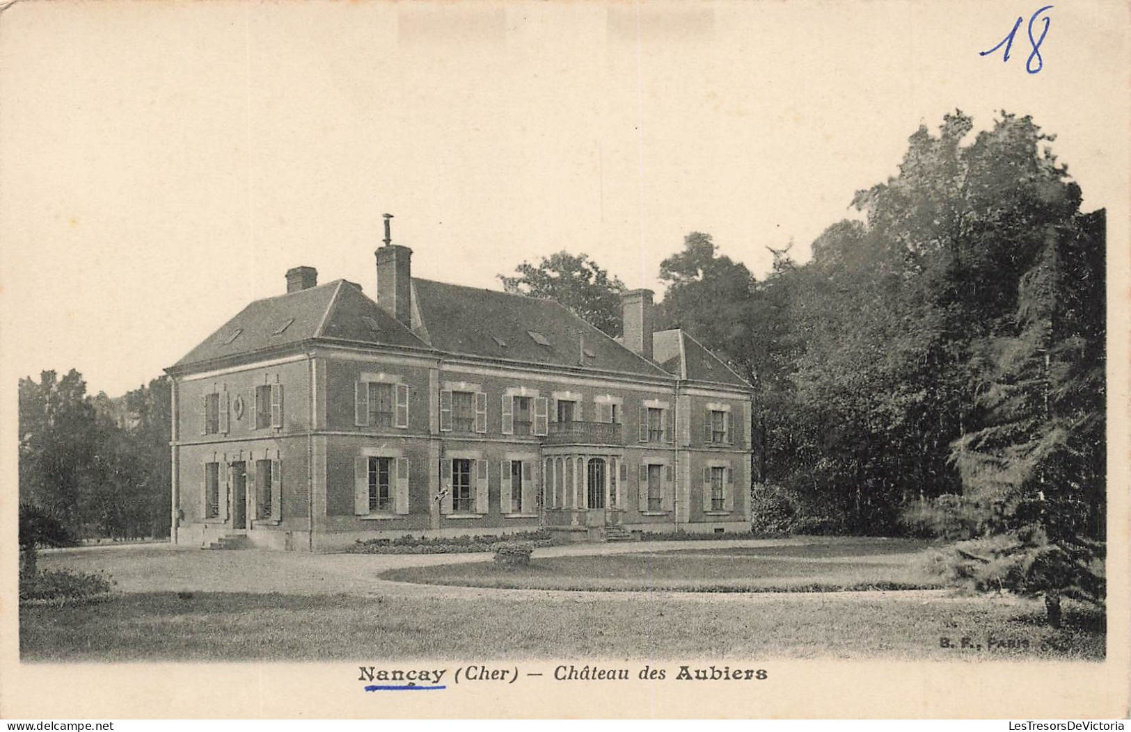 FRANCE - Nançay (Cher) - Vue Générale Et Vue De L'extérieur Du Château Des Aubievs ? - Carte Postale Ancienne - Nançay