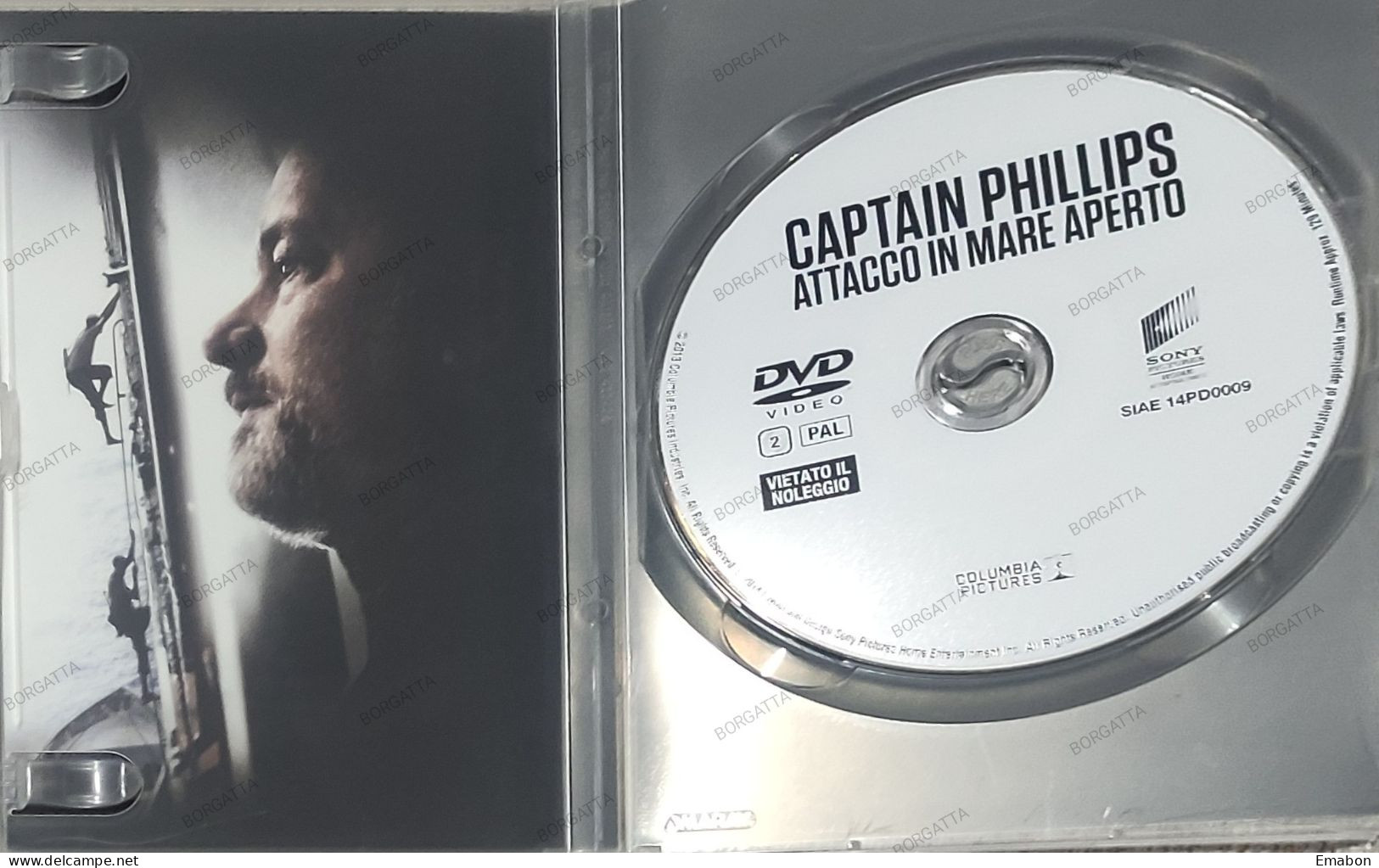 BORGATTA - DRAMMATICO - Dvd CAPTAIN PHILIPS ATTACCO IN MARE APERTO - PAL 2 - SONY 2014 - USATO In Buono Stato - Drama