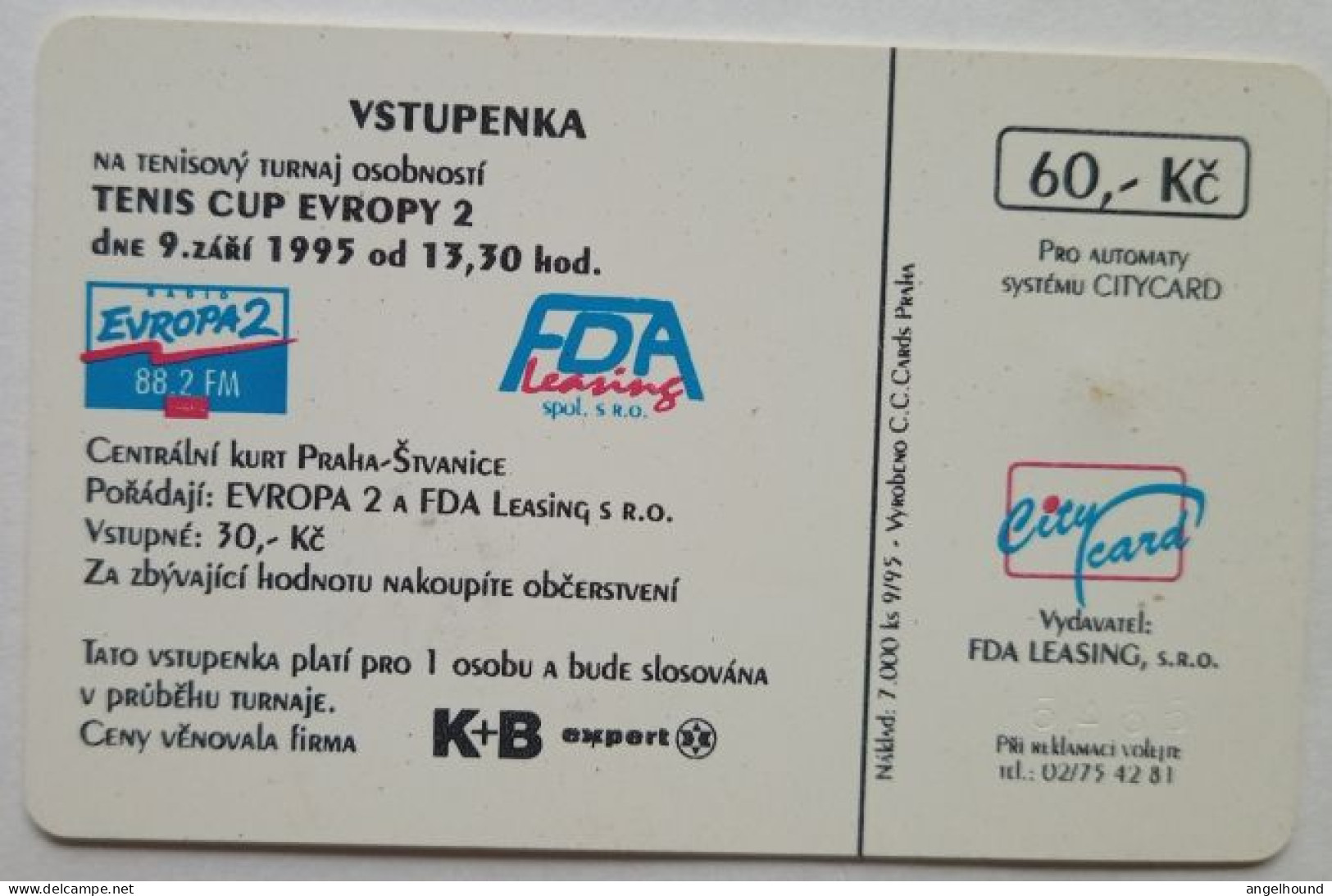 Czech Republic 60 KC - Tennis Cup - Tschechische Rep.