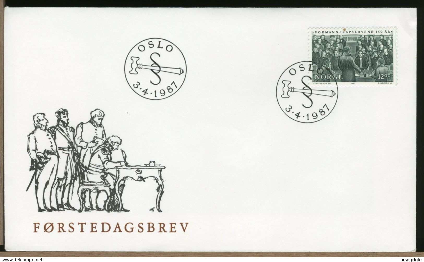 NORVEGIA - NORGE - FDC 1987 - FDC