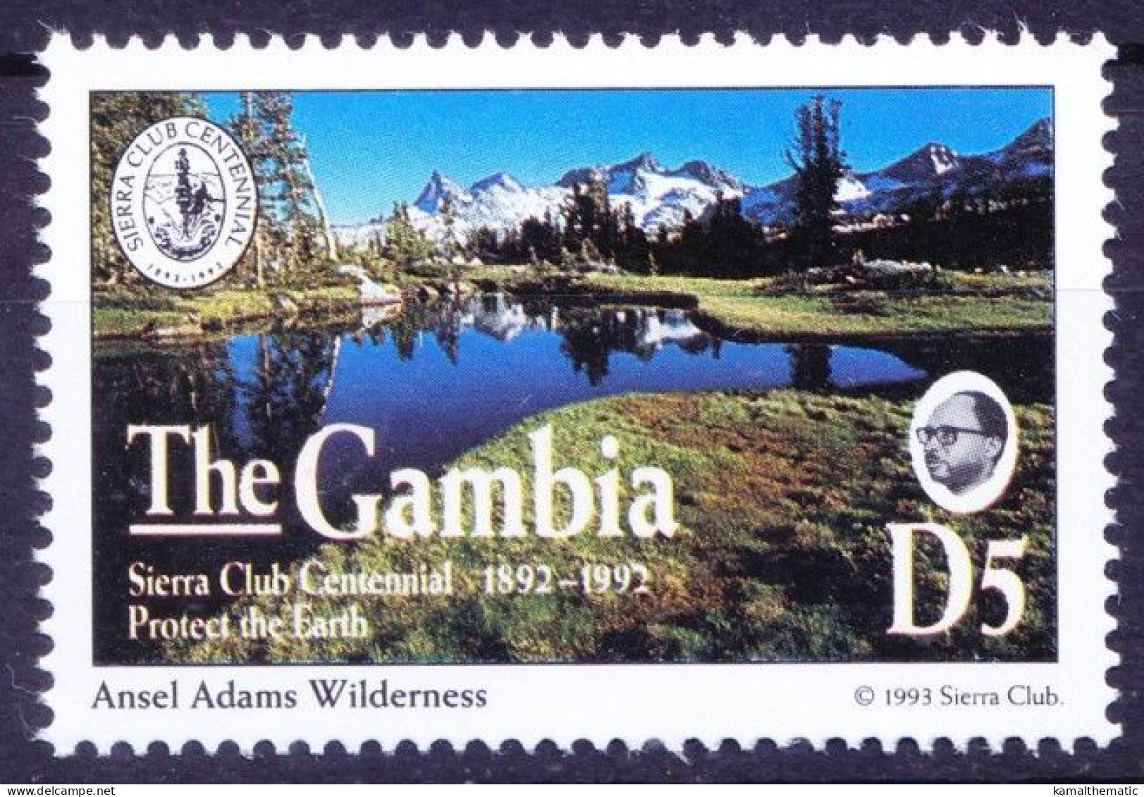 Gambia 1994 MNH, Ansel Adams Wilderness Forest In California - Natur