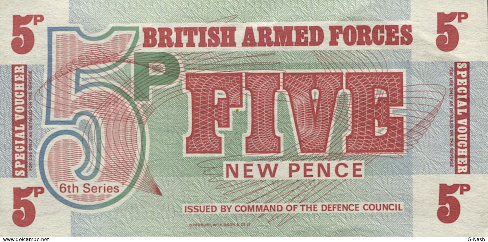 Grande-Bretagne - Nouveau Papier Des Forces Armées Britanniques (5 Pence) - 5 Pounds