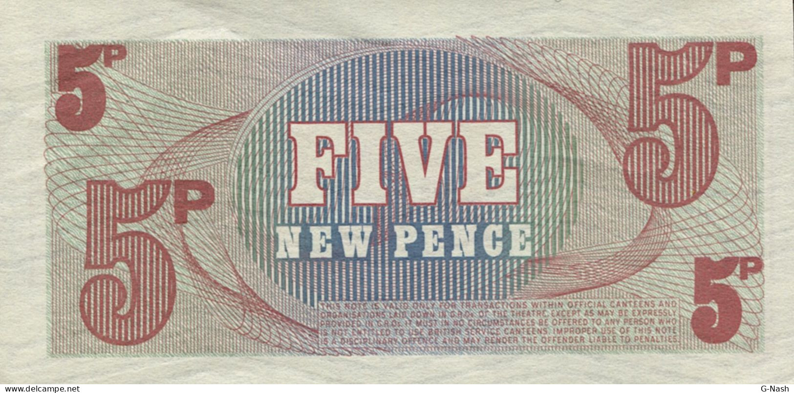 Grande-Bretagne - Nouveau Papier Des Forces Armées Britanniques (5 Pence) - 5 Pond