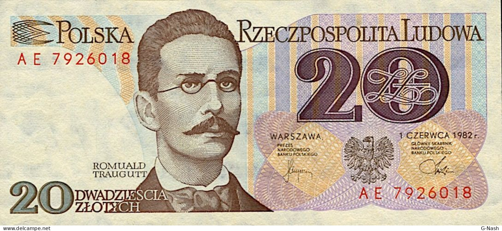 Pologne - Billet De 20 Zloti De 1982 - Polen