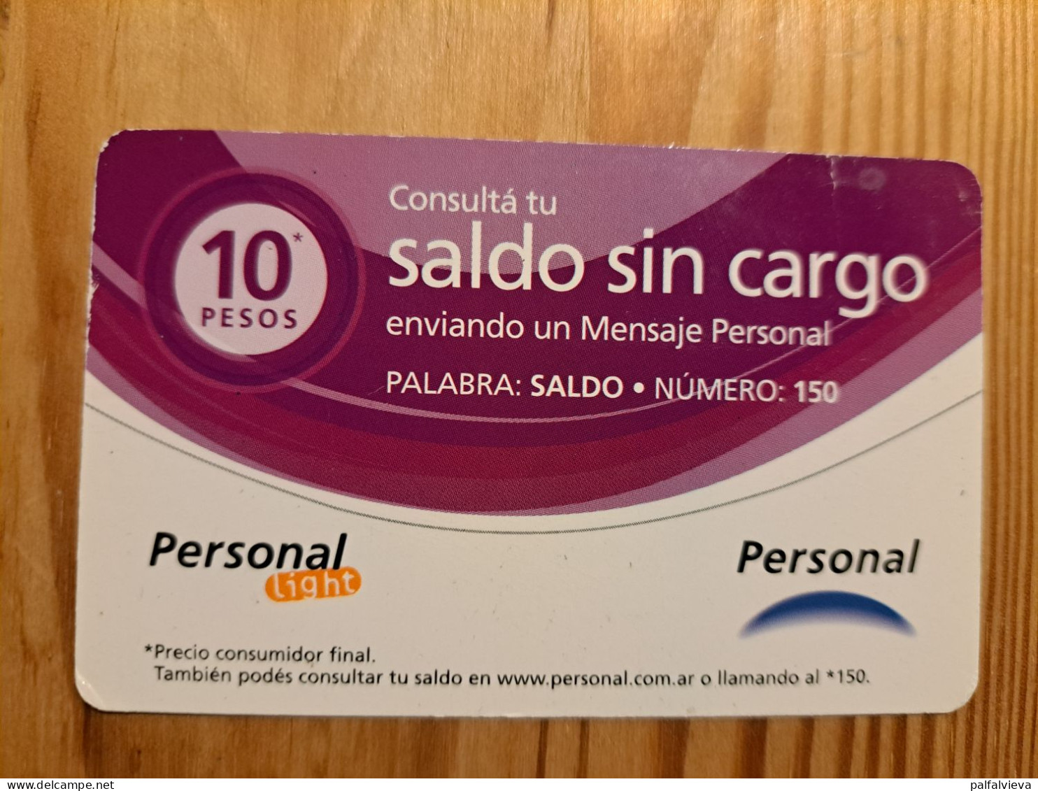 Prepaid Phonecard Argentina, Personal - Argentine