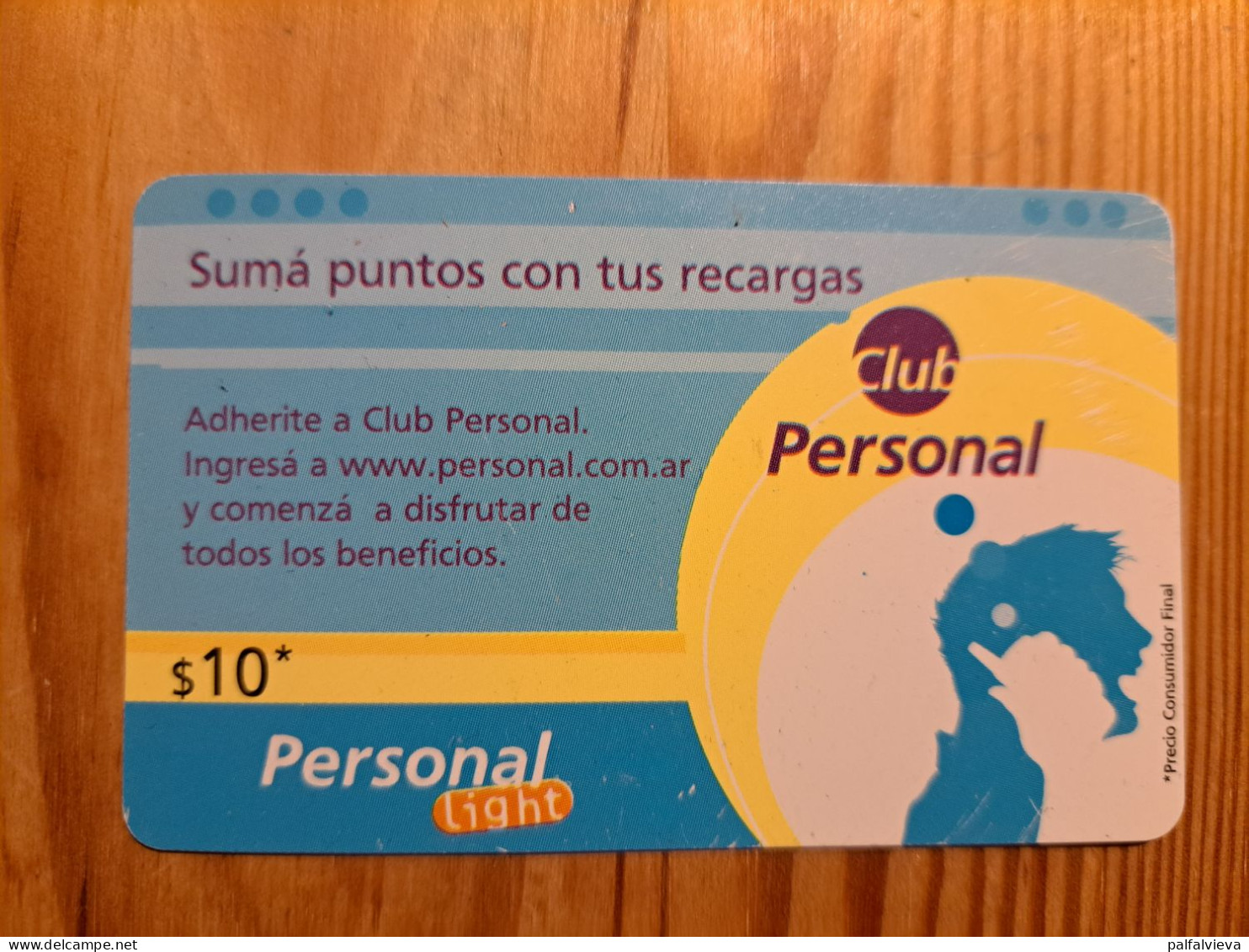 Prepaid Phonecard Argentina, Personal - Argentine