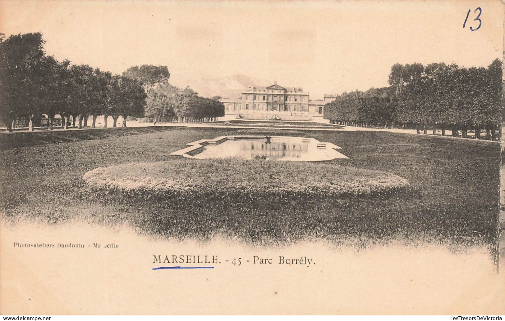 FRANCE - Marseille - Vue Générale Du Parc Borrély - Vue Prise à L'extérieur - Carte Postale Ancienne - Parcs Et Jardins