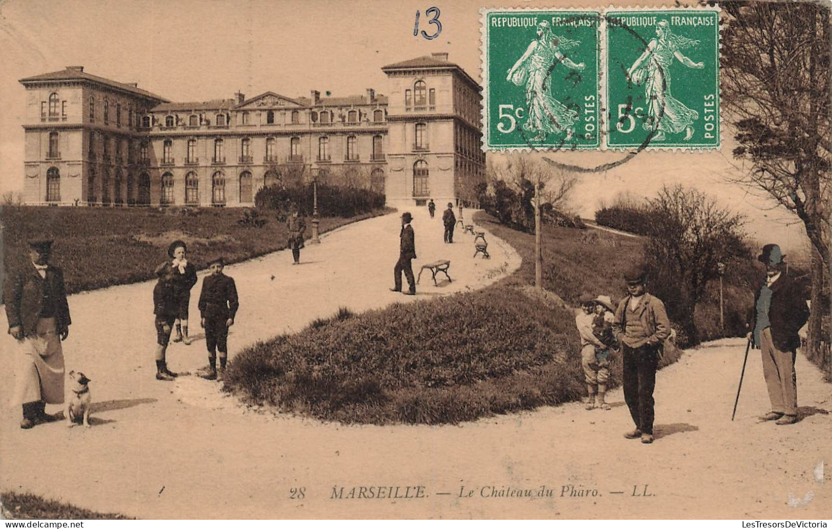 FRANCE - Marseille - Vue Générale Du Château Du Pharo - L L - Animé - Carte Postale Ancienne - Otros Monumentos