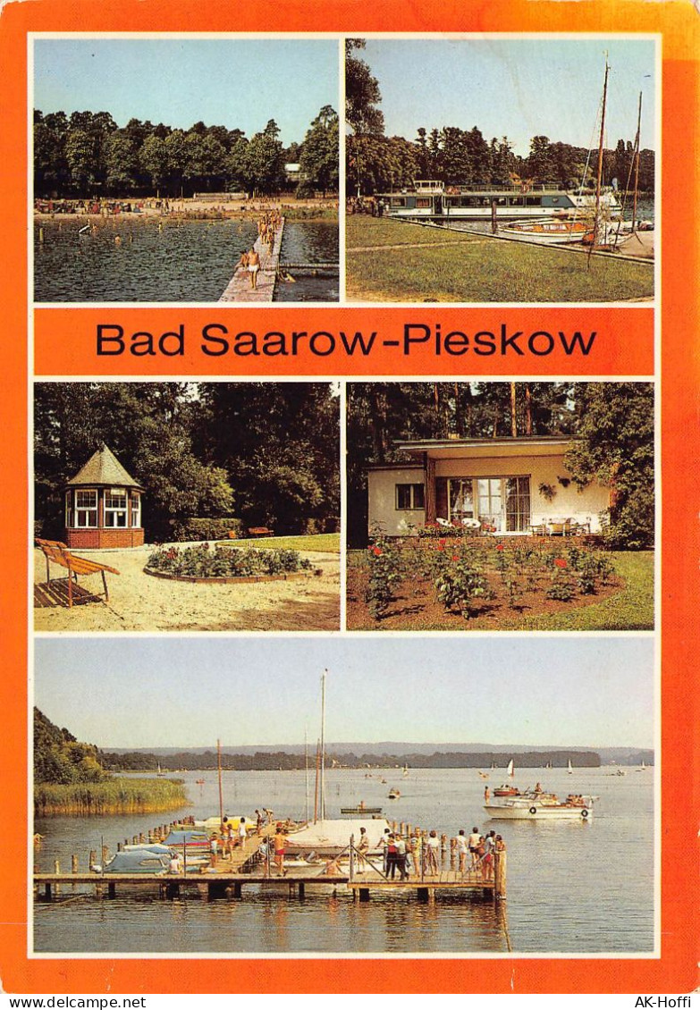 Bad Saarow Pieskow Strandbad Neptun Schiffsanlegestelle Schwanenwiese Solequelle Johannes Becher Gedenkstaette (1001) - Bad Saarow