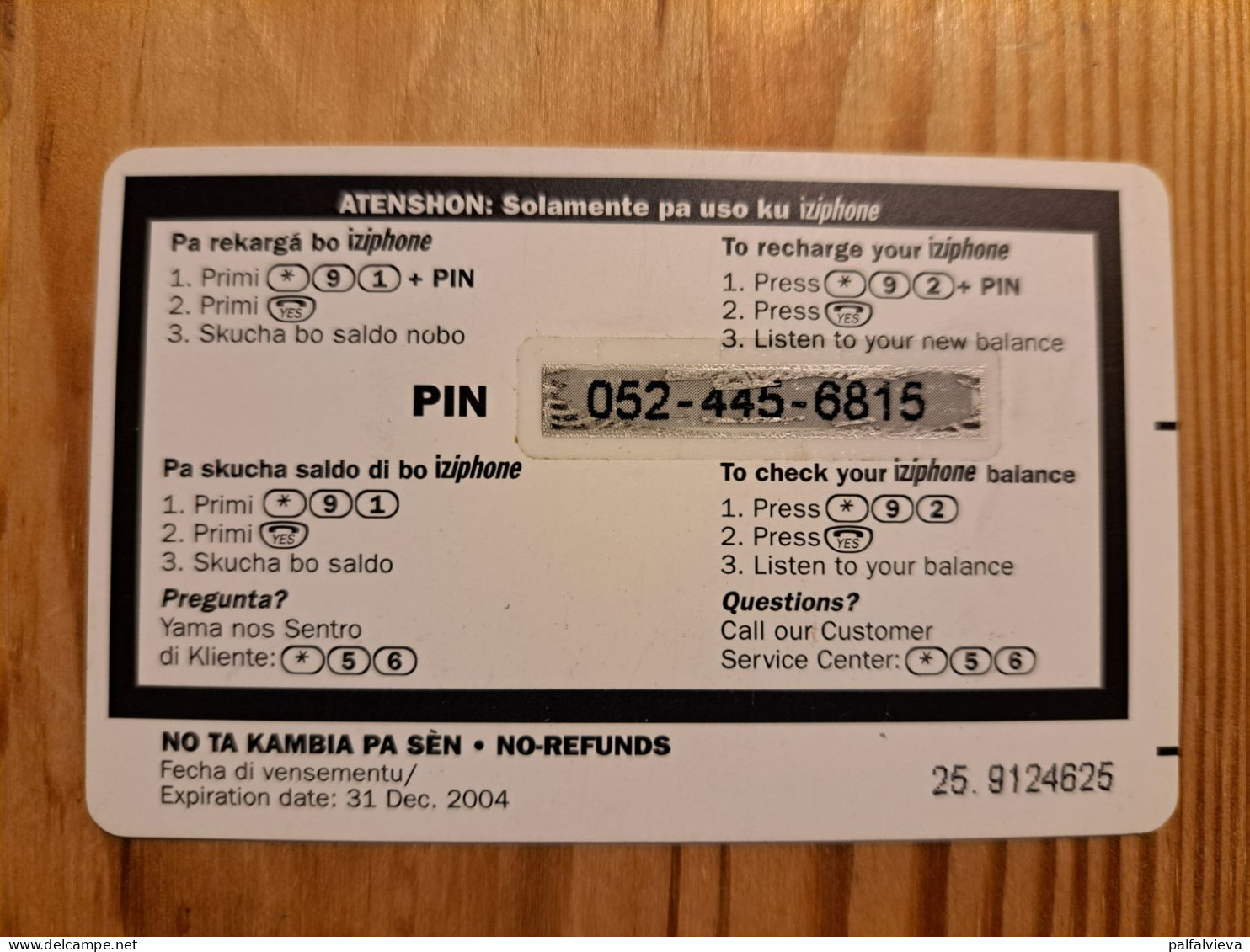 Prepaid Phonecard Netherlands Antilles, Curacao, Izicard - Antilles (Neérlandaises)