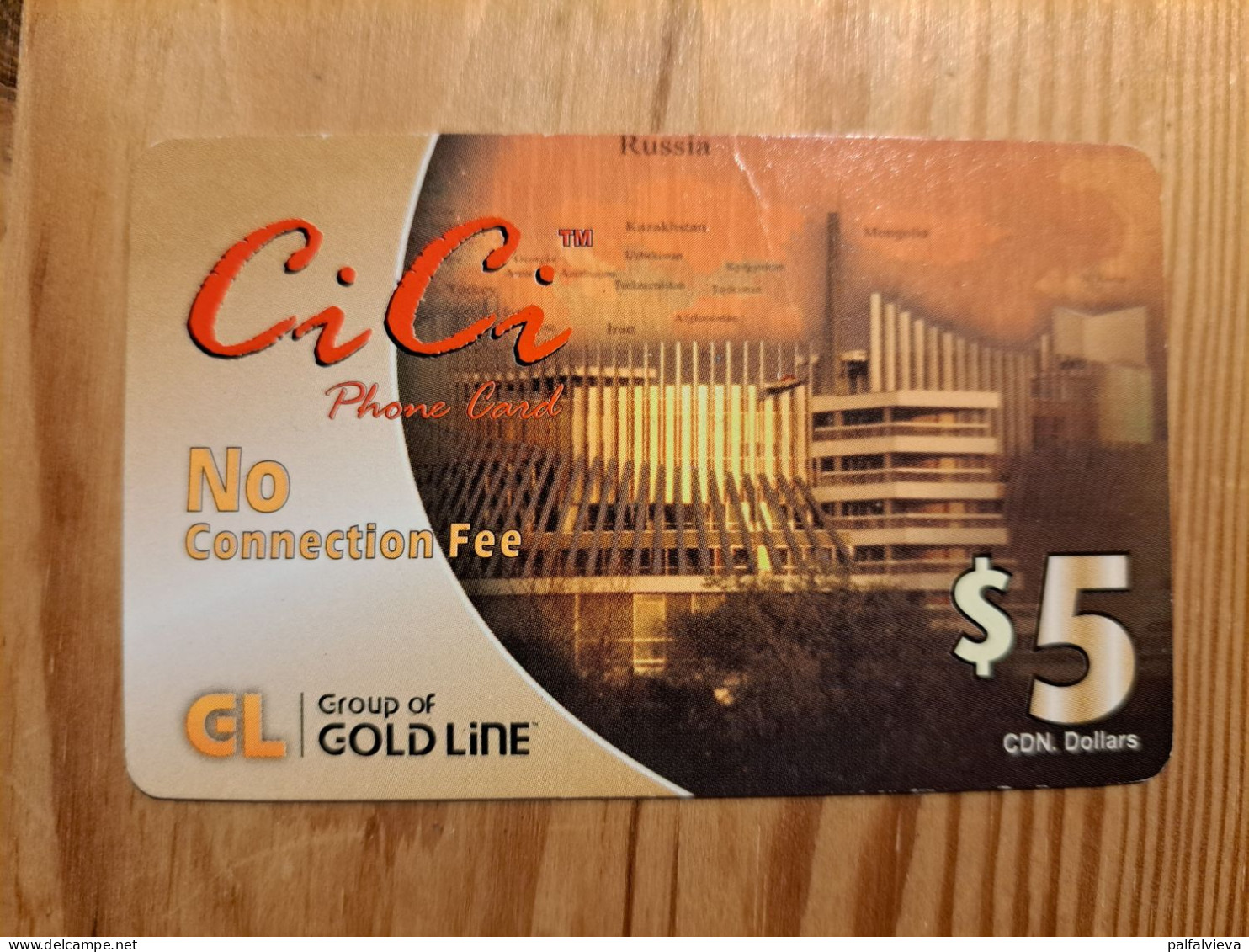 Prepaid Phonecard Canada, Gold Line, CiCi - Kanada