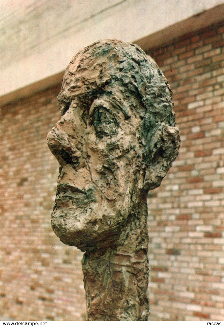 CPM - E - SCUPTURE - ALBERTO GIACOMETTI - GRANDE TETE  - FONDATION MAEGHT - SAINT PAUL DE VENCE - Sculture