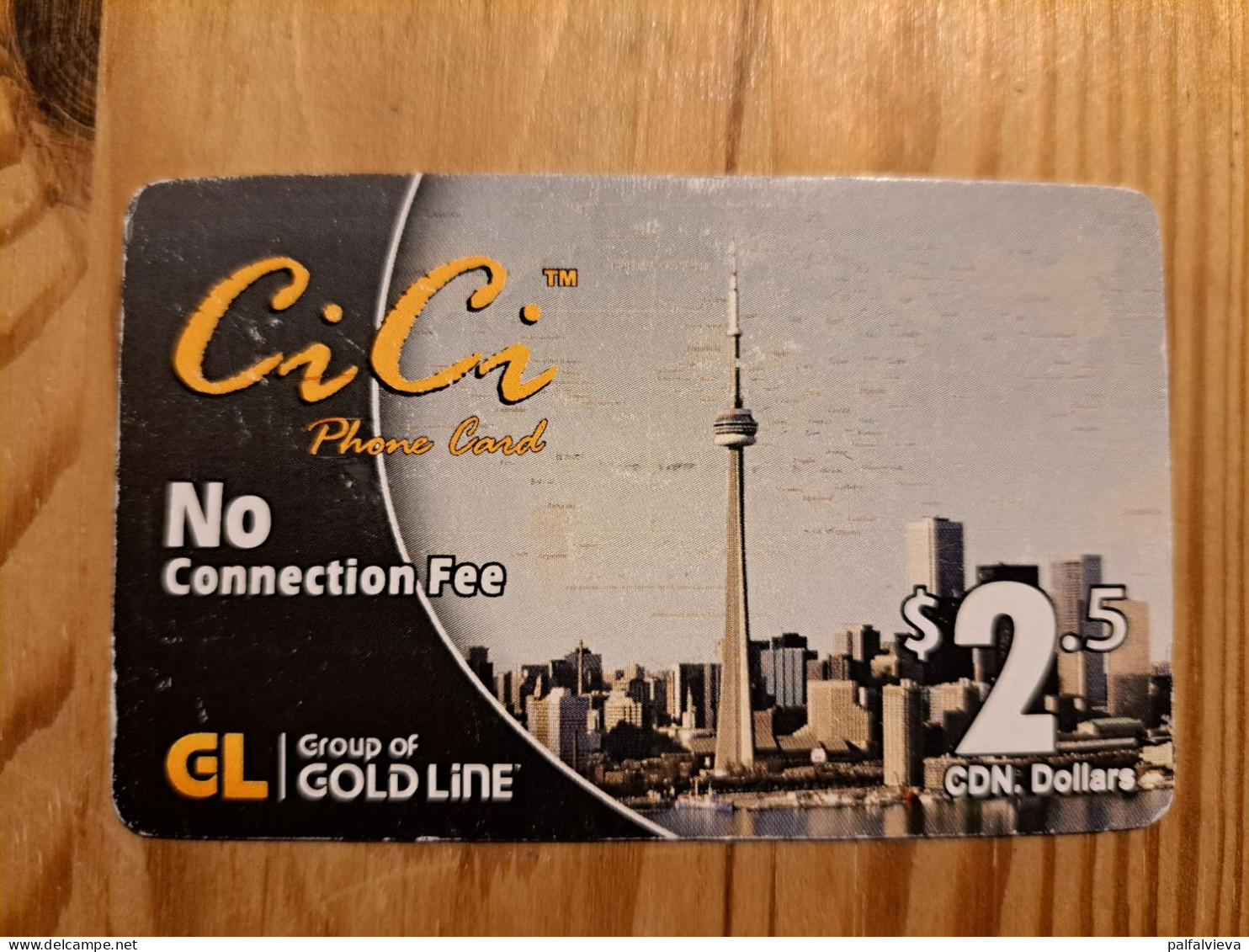 Prepaid Phonecard Canada, Gold Line, CiCi - Canada