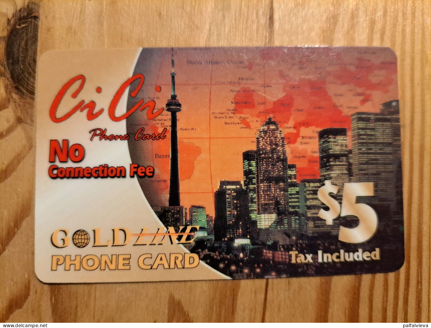 Prepaid Phonecard Canada, Gold Line, CiCi - Kanada