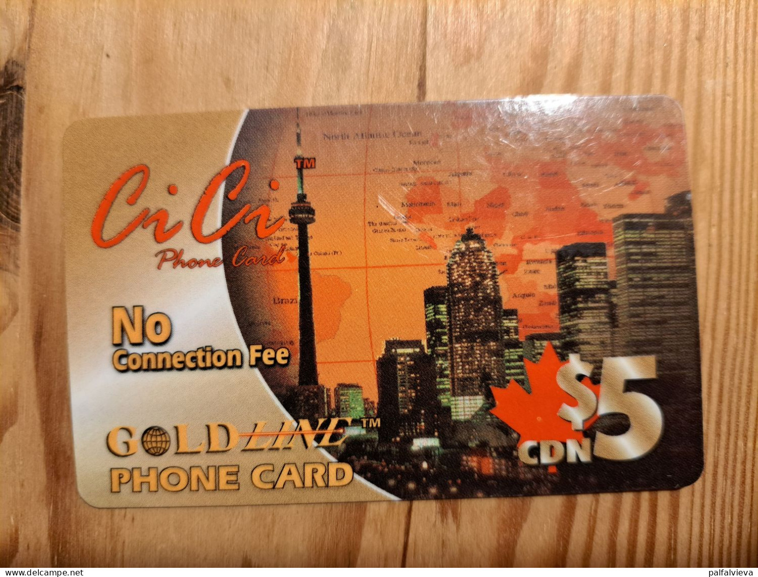 Prepaid Phonecard Canada, Gold Line, CiCi - Kanada