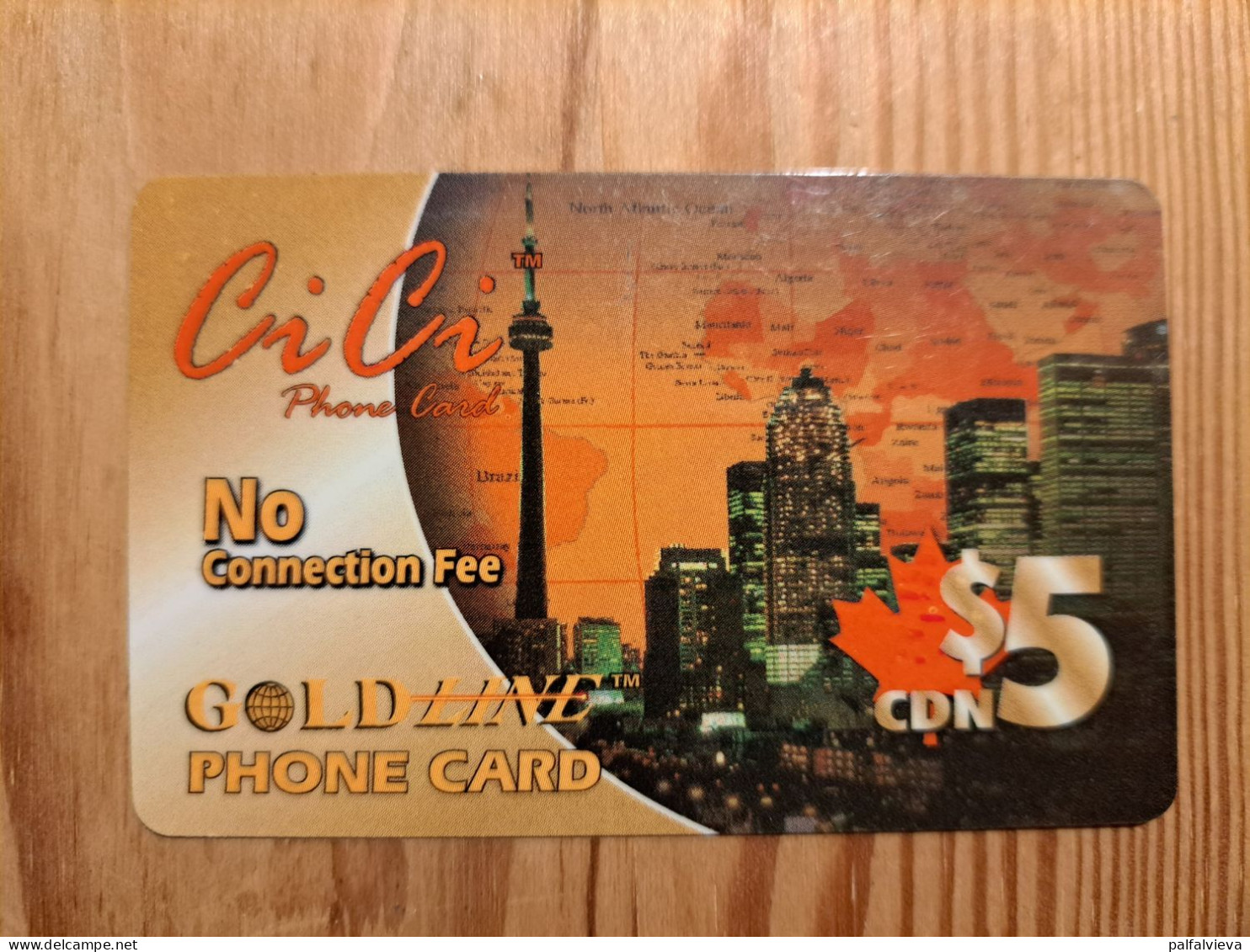 Prepaid Phonecard Canada, Gold Line, CiCi - Kanada