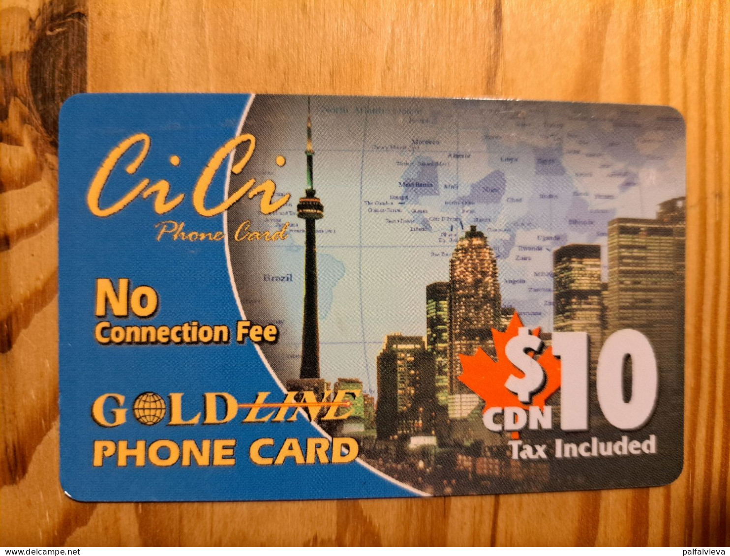 Prepaid Phonecard Canada, Gold Line, CiCi - Canada