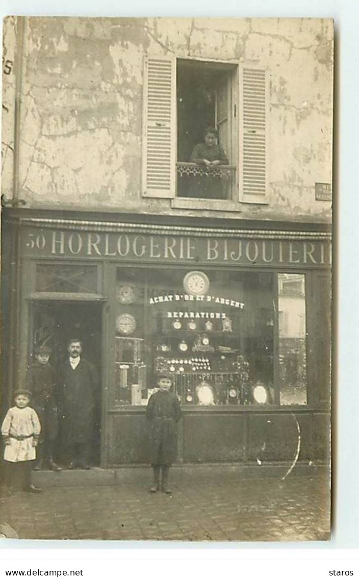 Carte Photo - LE CHESNAY - 50 Rue De Versailles - Horlogerie, Bijouterie - Le Chesnay