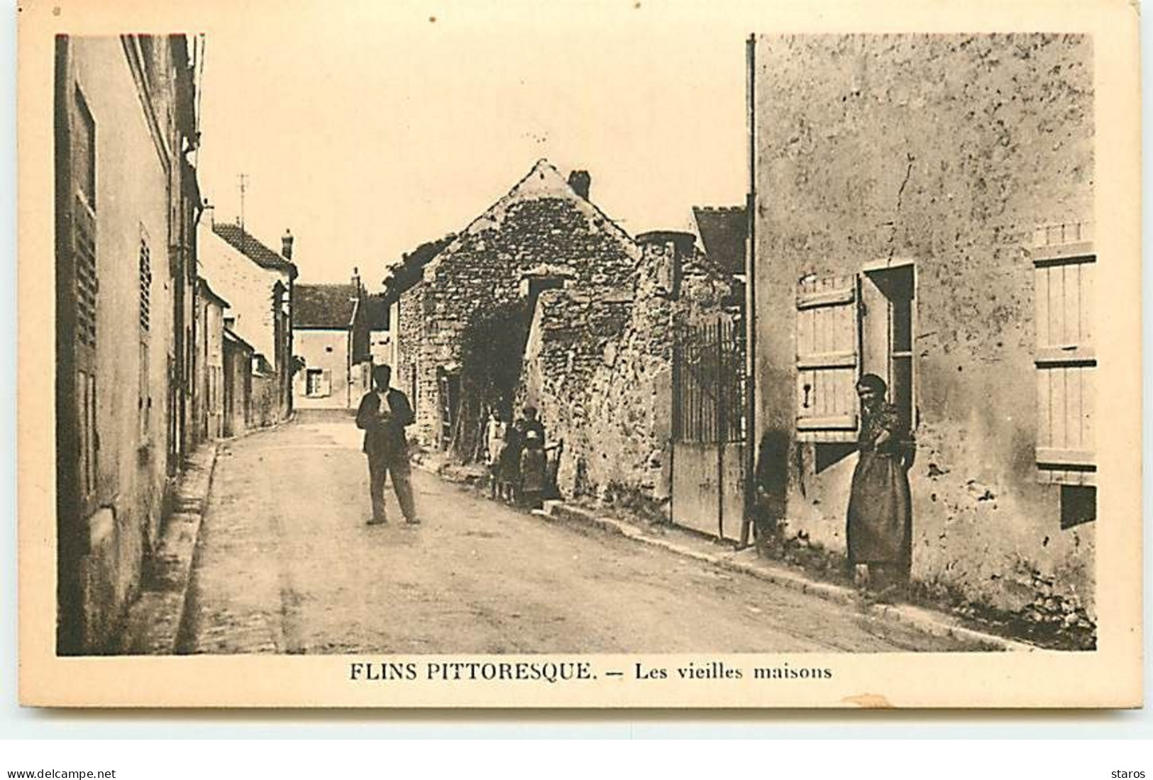 FLINS Pittoresque - Les Vieilles Maisons - Flins Sur Seine