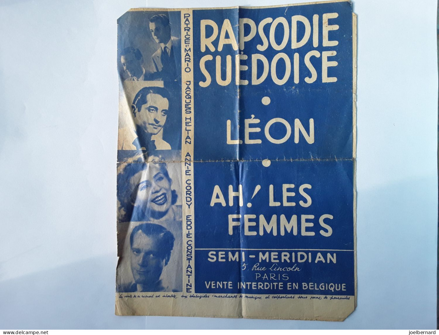 PARTITION RAPSODIE SUÉDOISE JACQUES HELIAN - Song Books