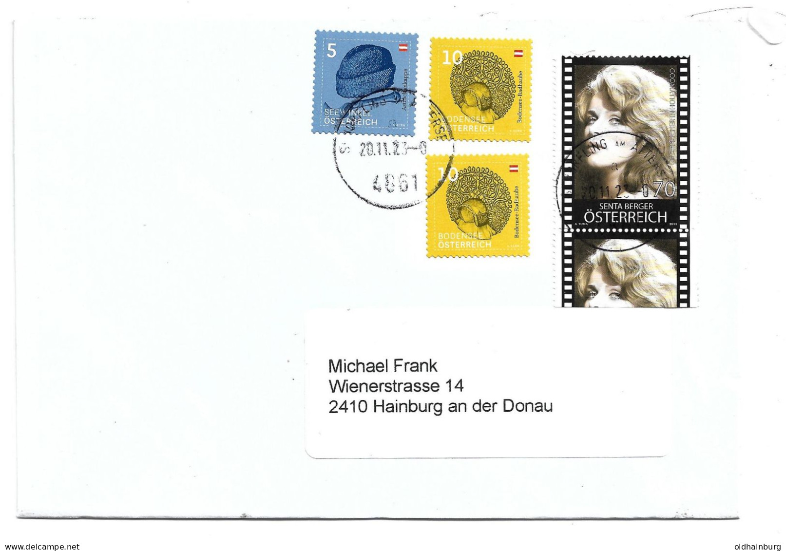 1612a: Österreich 2013, Senta Berger Auf Inlandsbrief - Storia Postale