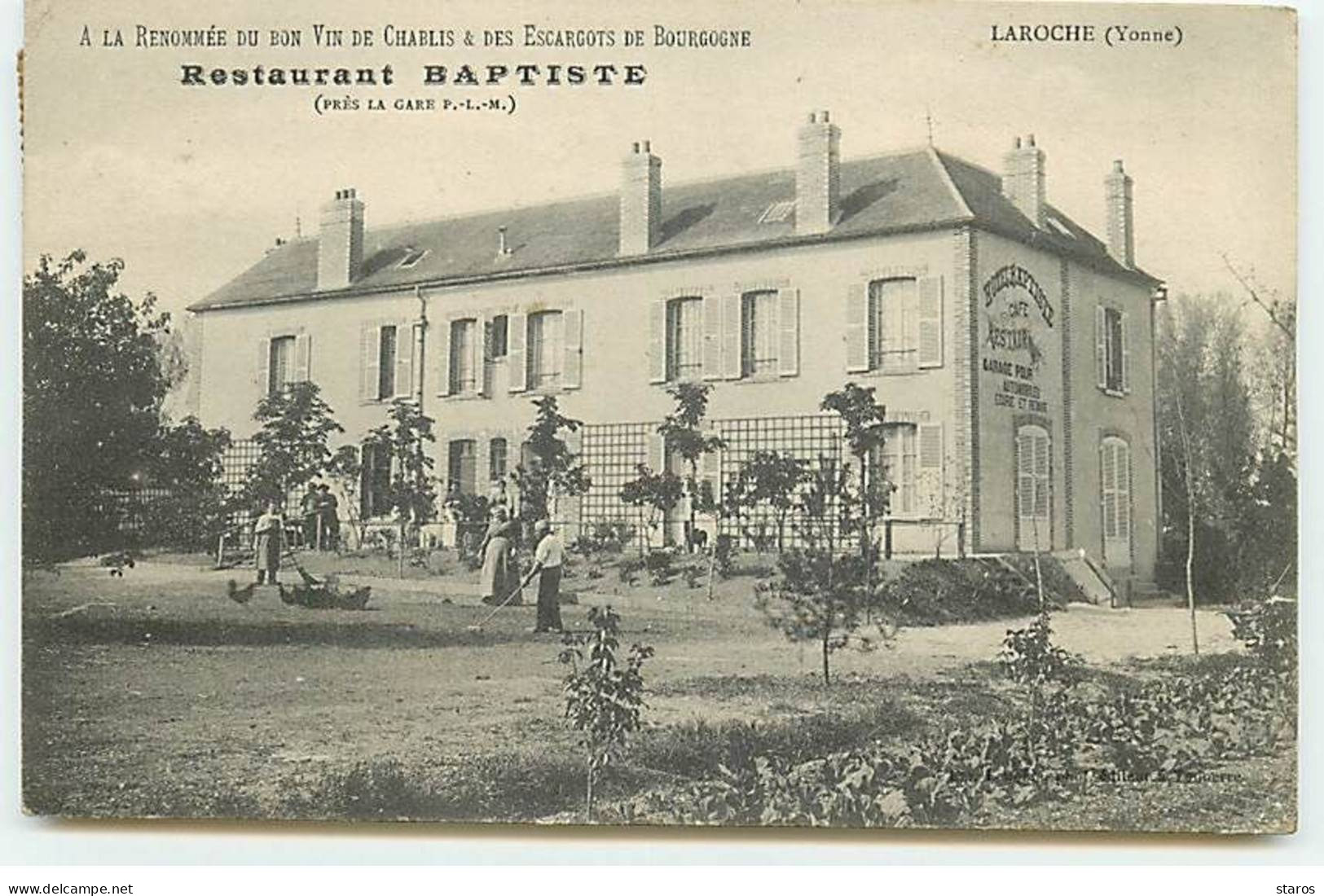 LAROCHE - A La Renommée Du Bon Vin De Chablis & Des Escargots De Bougogne - Restaurant Baptiste - Laroche Saint Cydroine
