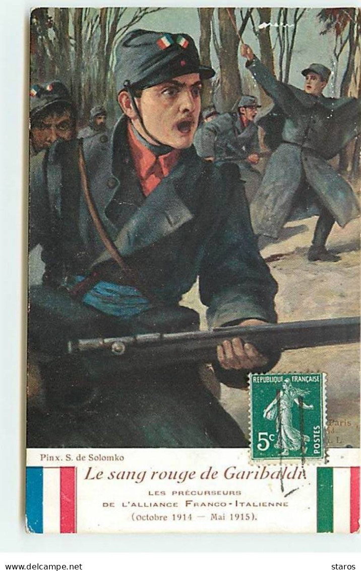 Illustrateur - S. Solomko - Guerre Européenne De 1914-1915 - Le Sang Rouge De Garibaldi - Edit. Lapina - Solomko, S.