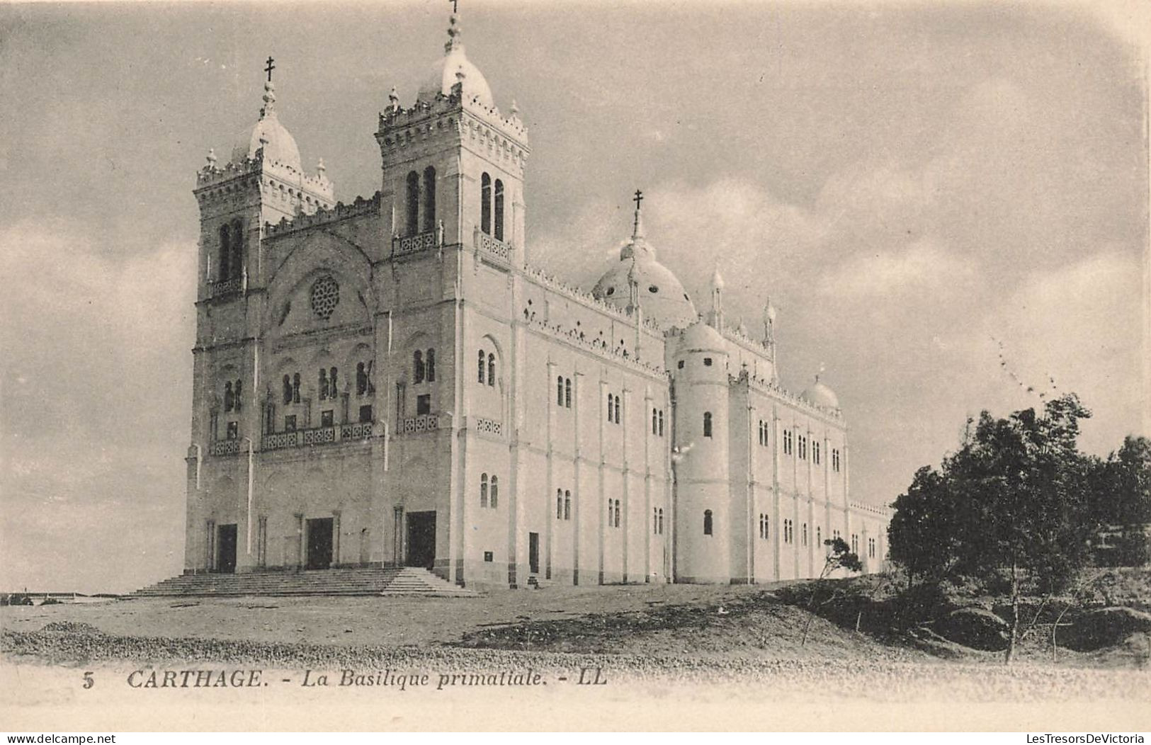 TUNISIE - Carthage - Vue Générale De La Basilique Primatiate - LL - Carte Postale Ancienne - Tunisie