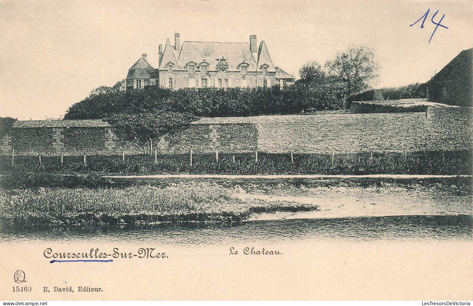FRANCE - Courseulles Sur Mer - Vue Générale Du Château - E David Editeur - Carte Postale Ancienne - Courseulles-sur-Mer