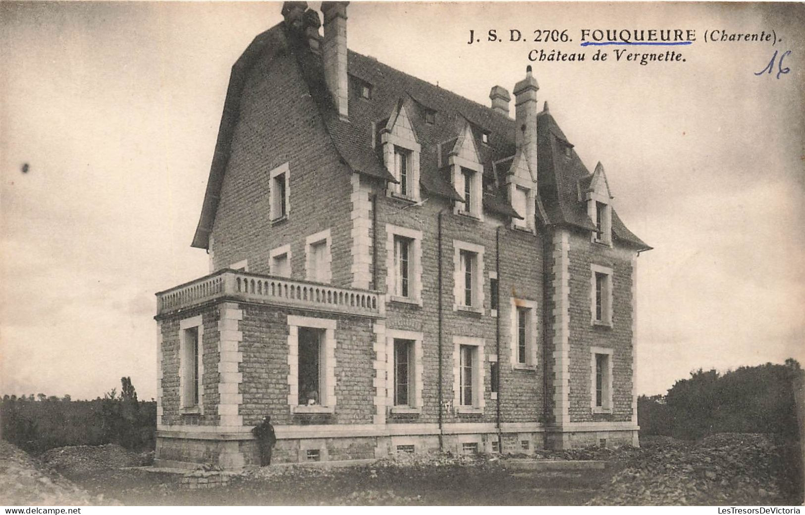 FRANCE - Fouqueure (Charente) - Vue Panoramique à L'extérieur Du Château De Vergnette - Carte Postale Ancienne - Confolens