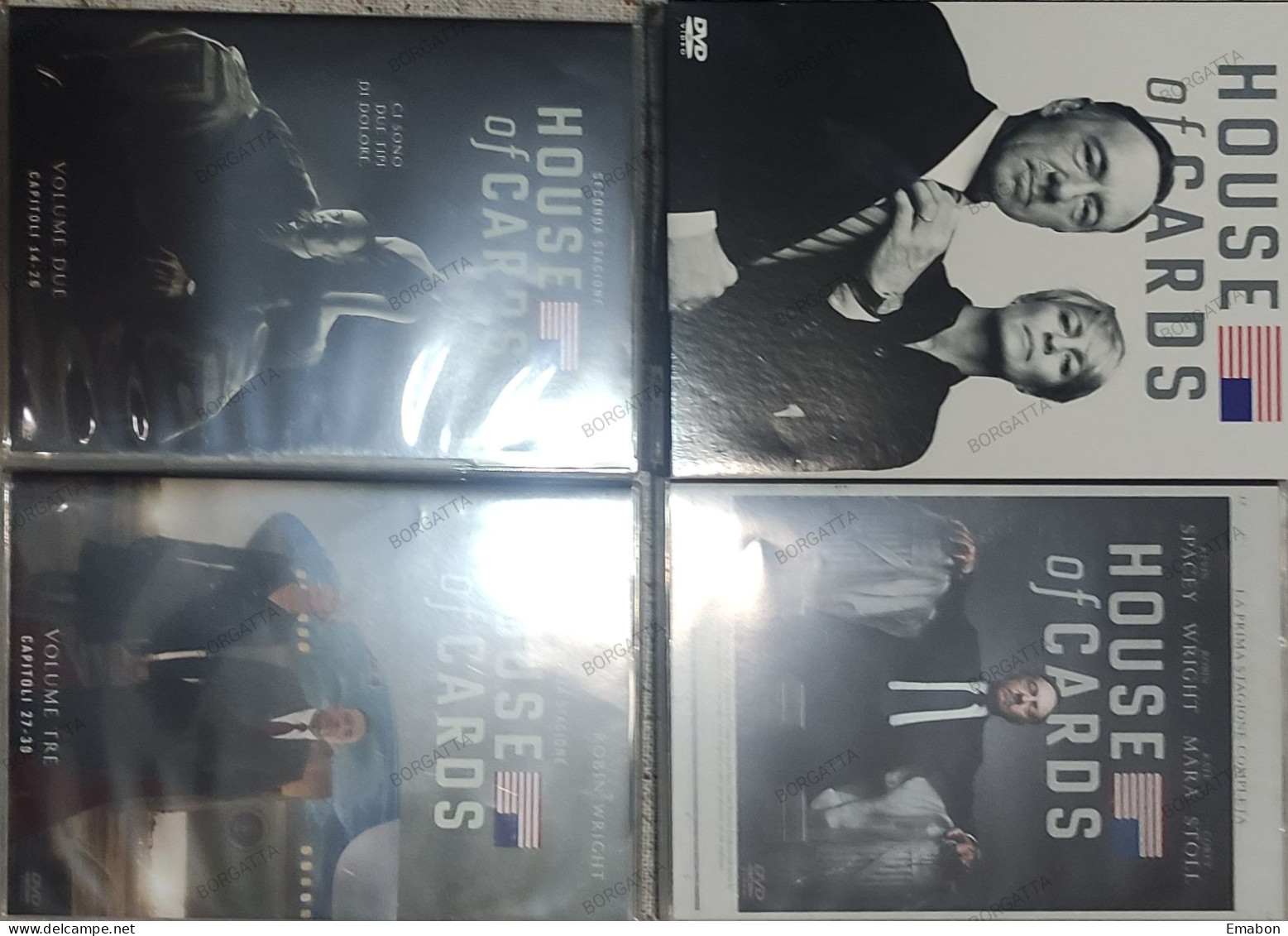 BORGATTA - SERIE - 12 Dvd HOUSE OF CARDS -STAGIONE 1,2,3  - PAL 2 - SONY 2015- USATO In Buono Stato - Séries Et Programmes TV