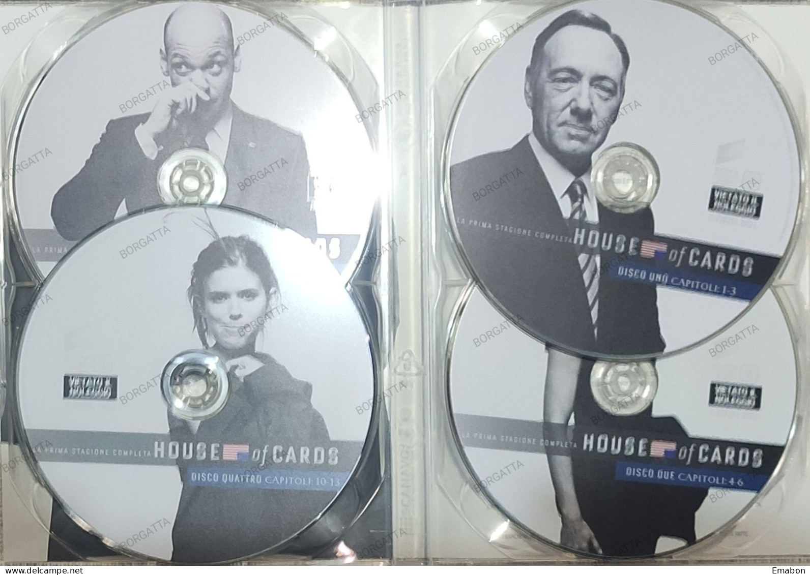 BORGATTA - SERIE - 12 Dvd HOUSE OF CARDS -STAGIONE 1,2,3  - PAL 2 - SONY 2015- USATO In Buono Stato - Serie E Programmi TV