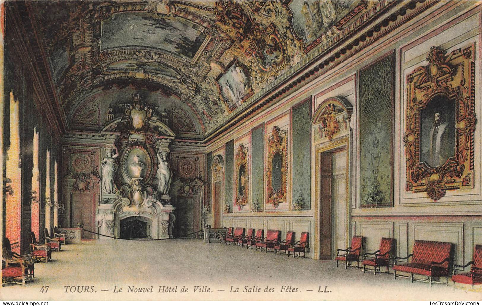 FRANCE - Tours - Le Nouvel Hôtel De Ville - La Salle Des Fêtes - Carte Postale Ancienne - Tours