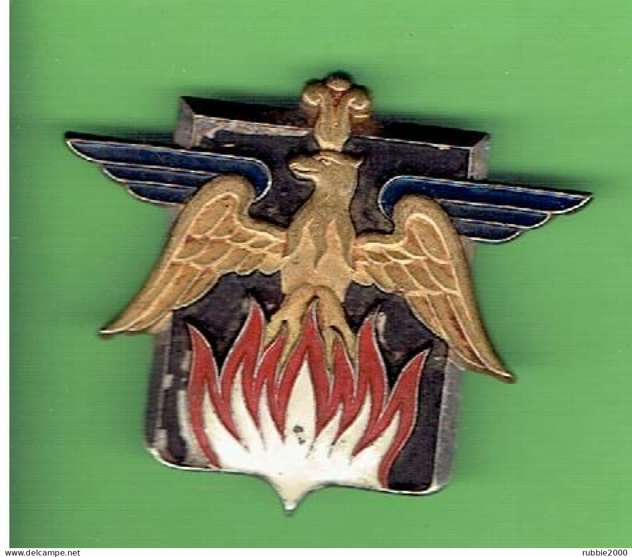 INSIGNE 1943 BATAILLON DE DEFENSE PASSIVE DE L ARMEE DE L AIR SAPEUR POMPIER DE L AIR PHENIX 1939 1945 WWII DRAGO - Firemen