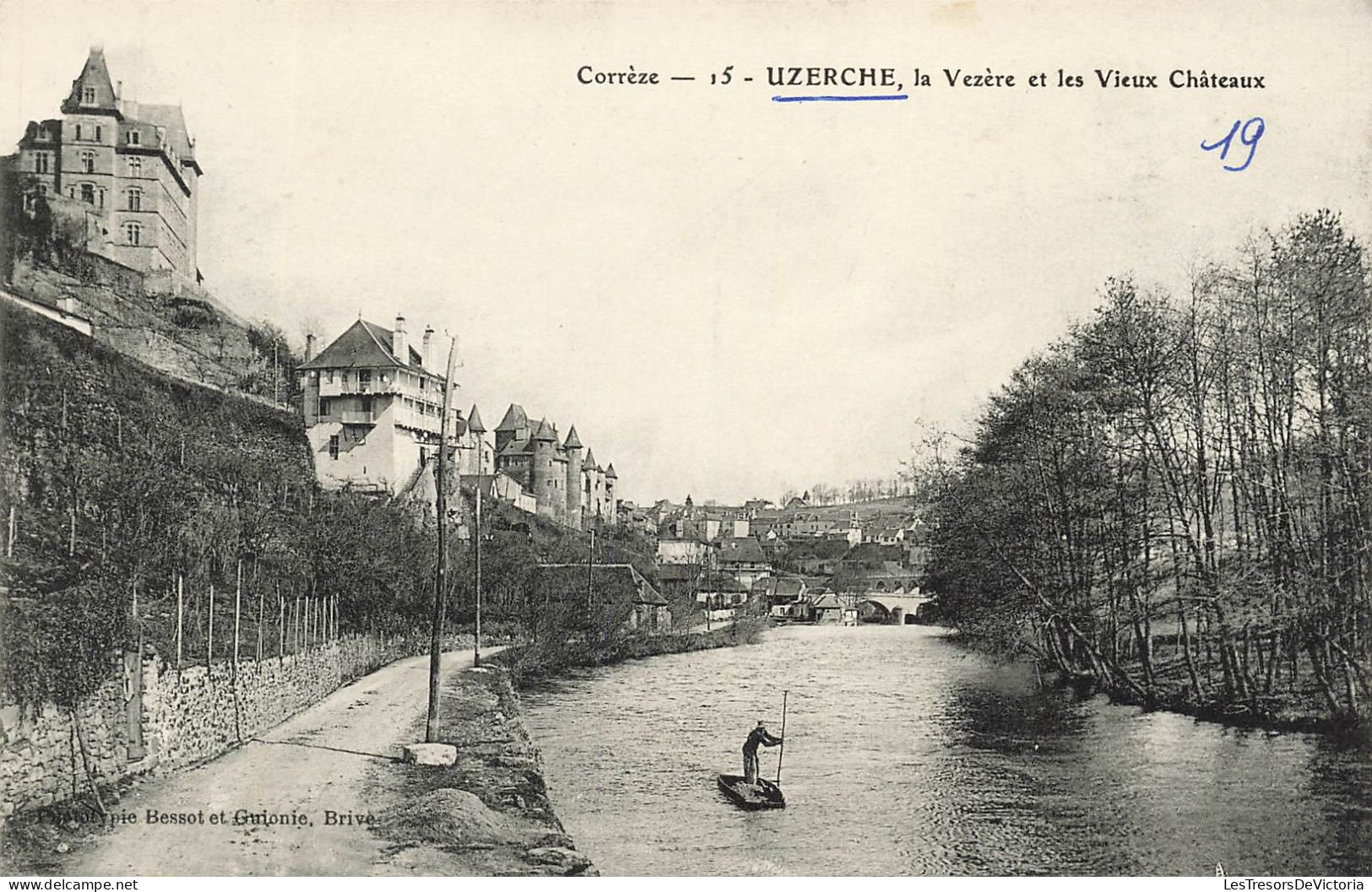 FRANCE - Corrèze - Uzerche - Vue Générale De La Vézère Et Les Vieux Châteaux - Carte Postale Ancienne - Uzerche