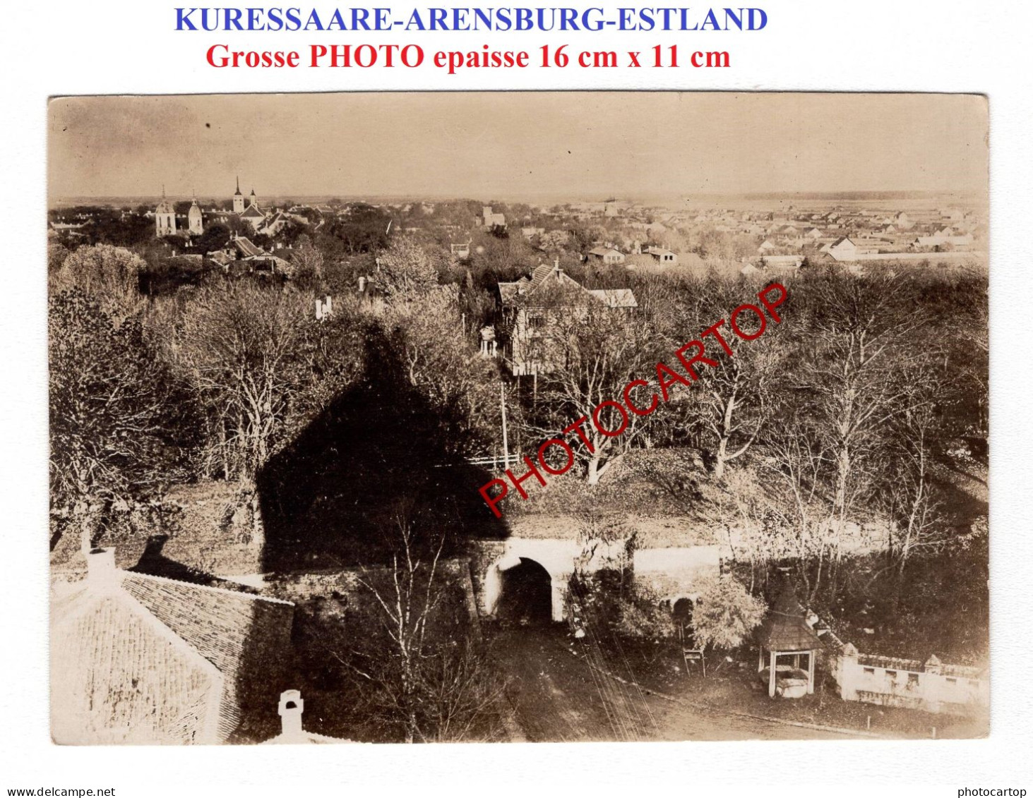 KURESSAARE-ARENSBURG-ESTLAND-Grosse PHOTO Allemande-GUERRE-14-18-1 WK-Militaria- - Estland