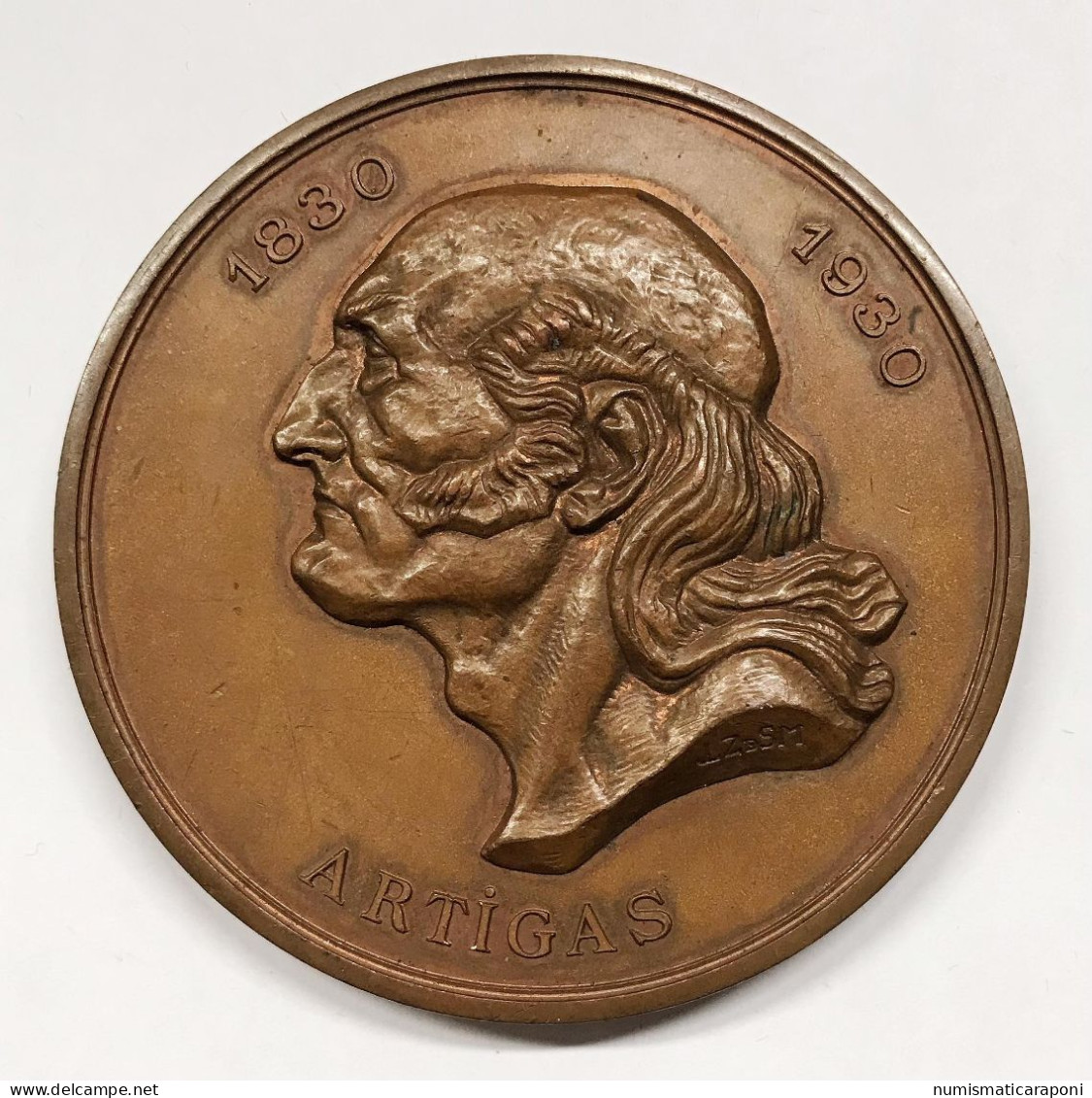 Medaglia Medal Ae 70 Mm Congresso Medico Del Centenario Montevideo 1930 Opus Zorilla De San Martin - Professionals/Firms