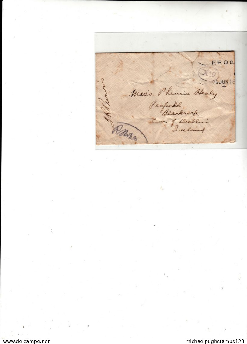 G.B. / 1918 Military Mail / British Troops In Russia / Ireland - Ohne Zuordnung