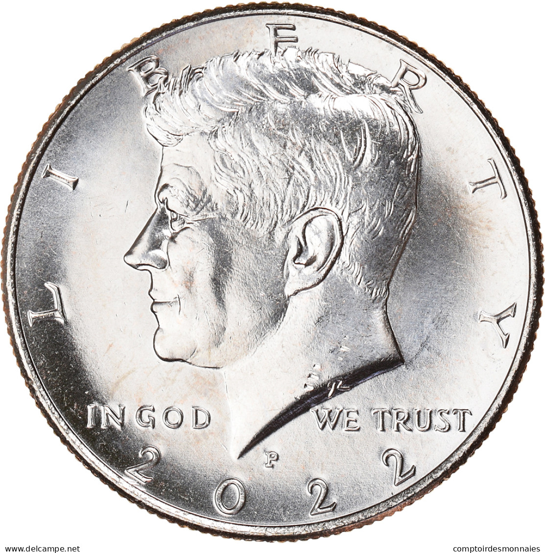 Monnaie, États-Unis, Half Dollar, 2022, Philadelphie, SPL, Cupronickel Plaqué - 1964-…: Kennedy