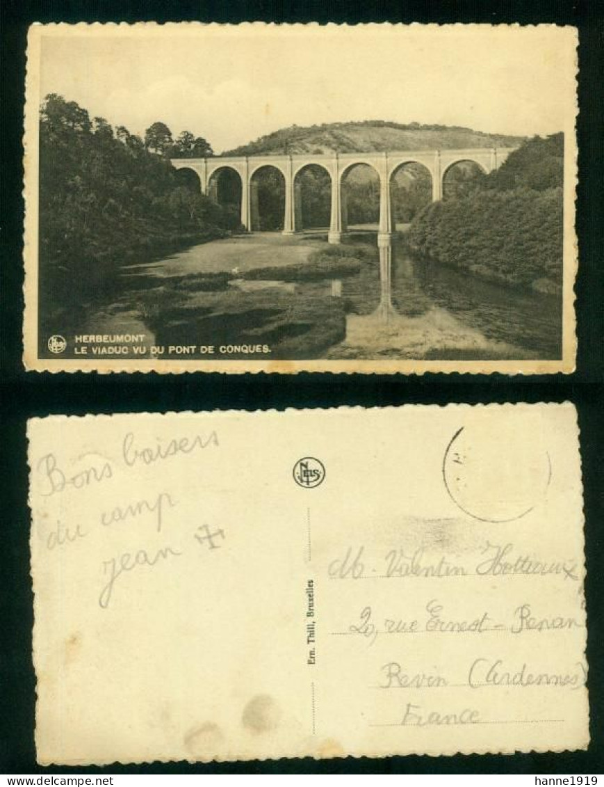 Herbeumont Le Viaduc Vu Du Pont De Conques Luxembourg Htje - Herbeumont