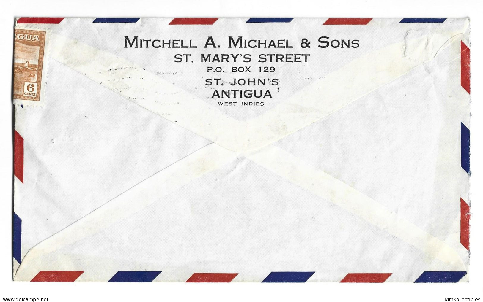 ANTIGUA & BARBUDA - 1965 AIRMAIL COVER TO SWITZERLAND - 1960-1981 Autonomia Interna