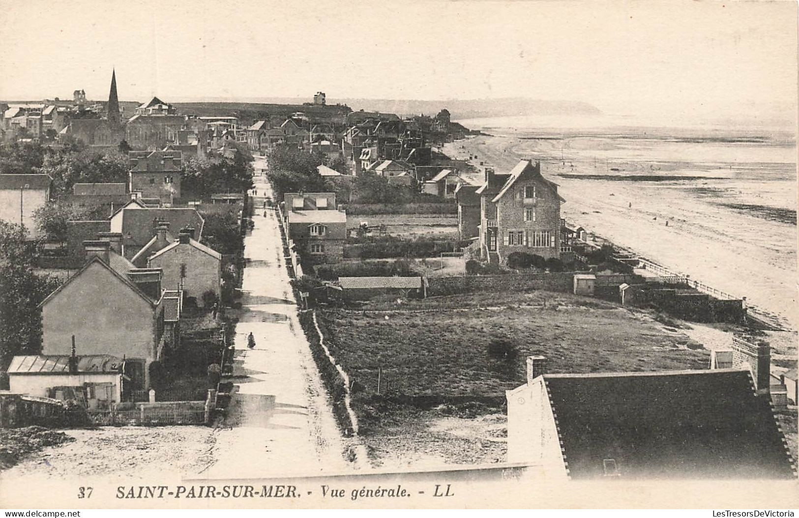 FRANCE - Saint Pair Sur Mer - Vue Générale De La Ville - LL - Carte Postale Ancienne - Saint Pair Sur Mer