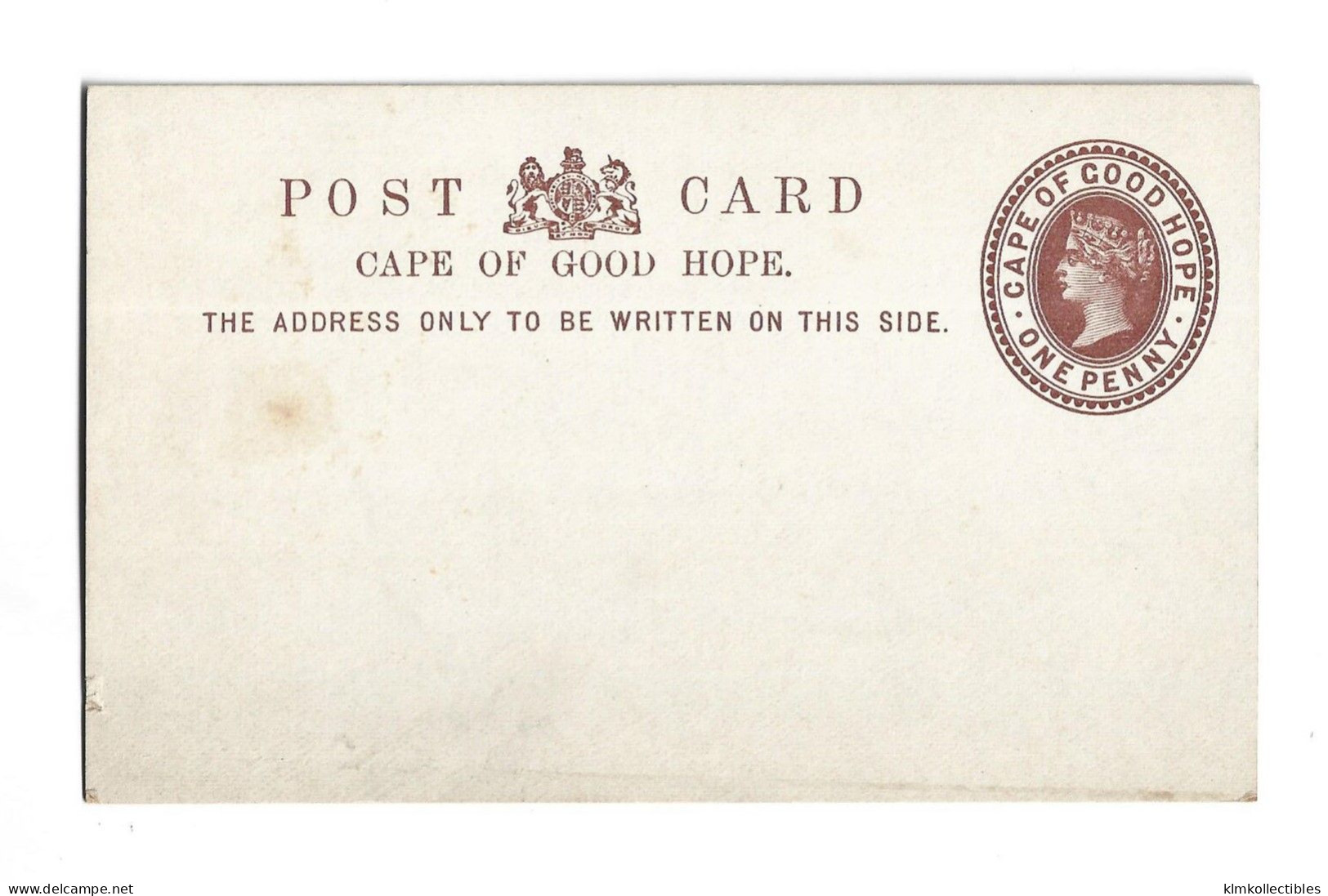 GREAT BRITAIN UNITED KINGDOM ENGLAND COLONIES - SOUTH AFRICA SUD AFRIKA CAPE FO GOOD HOPE - UNUSED STATIONERY - Cape Of Good Hope (1853-1904)