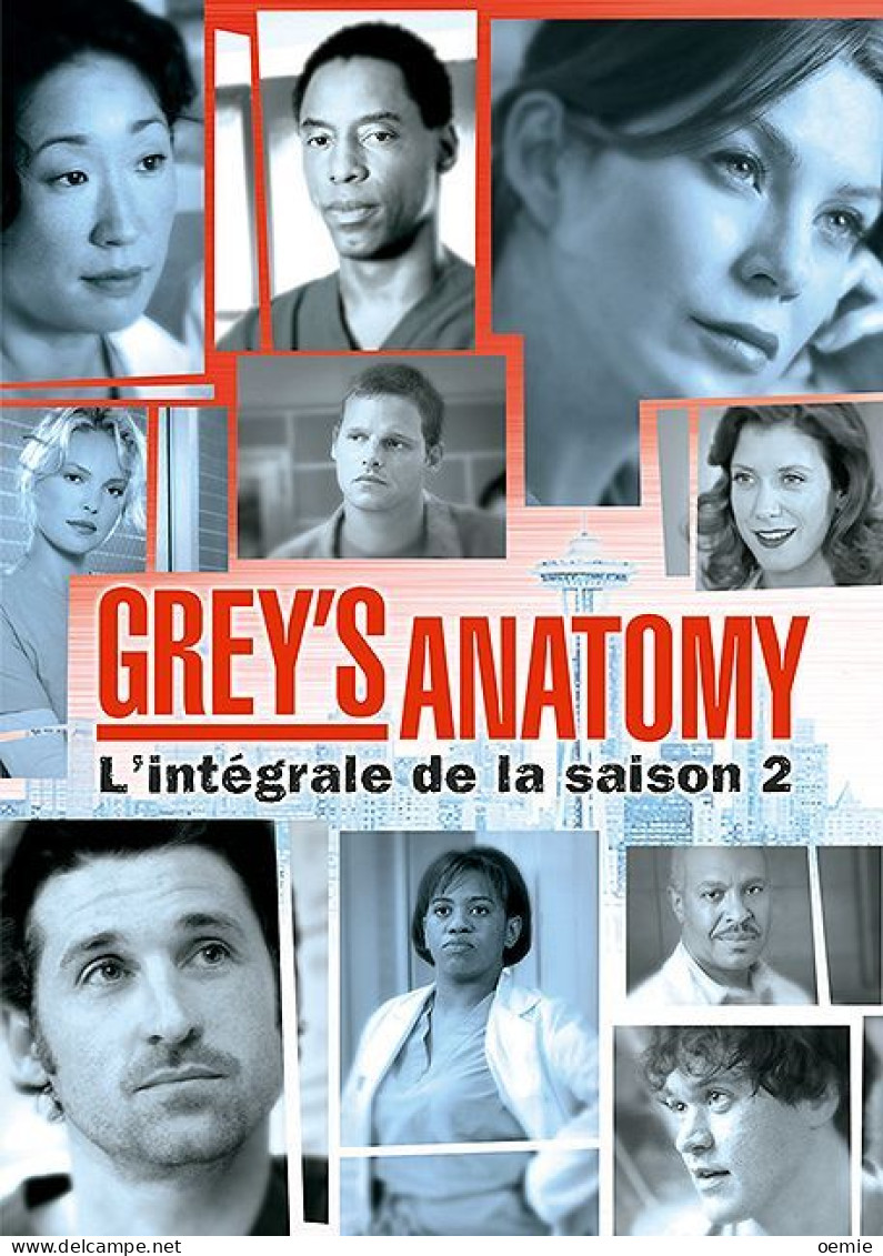 GREY'S  ANATOMY   L 'INTEGRAL  SAISON  2   ( 8 DVD  ) 27 EPISODES - TV-Serien