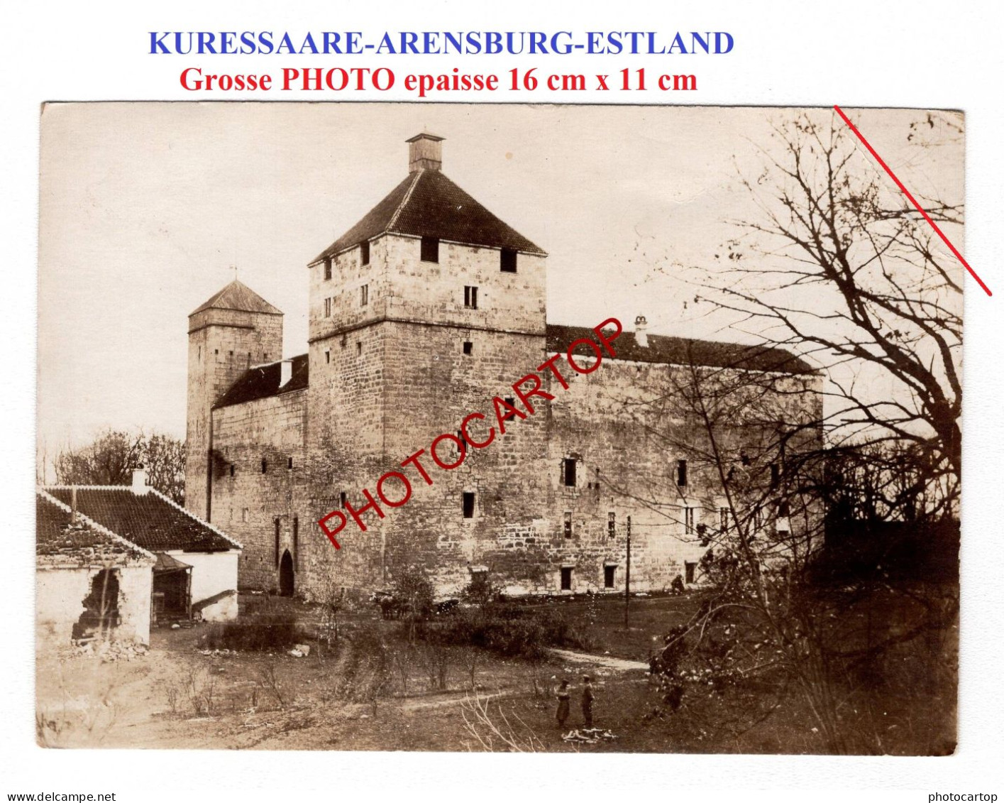 KURESSAARE-ARENSBURG-ESTLAND-Grosse PHOTO Allemande-GUERRE-14-18-1 WK-Militaria-ÖSEL- - Estland