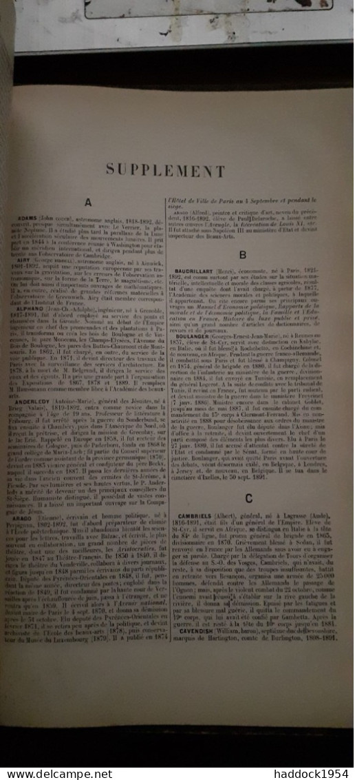 Dictionnaire Universel D'histoire Et De Géographie BOUILLET Hachette 1893 - Dictionnaires