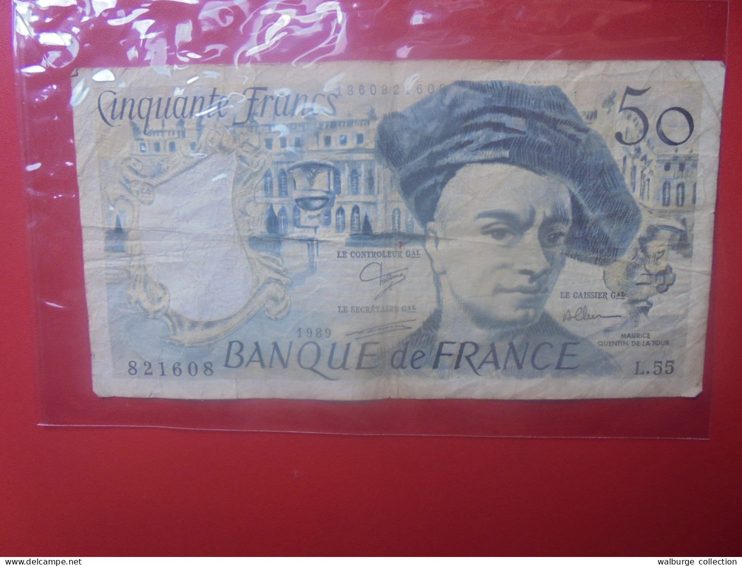 FRANCE 50 FRANCS 1989 Circuler (B.33) - 50 F 1976-1992 ''quentin De La Tour''